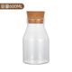 Household milk bottle kitchen storage bottle cork y plug cover moisture-proof glass jar transparent color borosilicate glass