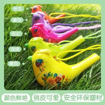 Painted waterbird childrens cartoon whistle trumpet toy kindergarten whistle baby playing music bird singing mouth