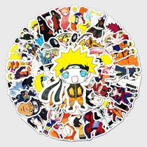 62 sheets of non-repeating Naruto suitcase stickers motorcycle car waterproof self-adhesive label paper