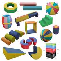 Childrens soft climbing and sliding combination early childhood education center hall toy indoor large staircase steps sensory soft package slide