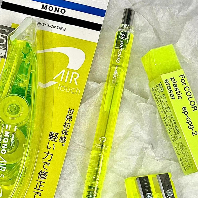 Japanese Zebra Delguard Mechanical Pencil Transparent Limited Edition Non-Breaking Lead for Students Exam and Homework Use 0.5