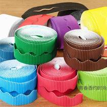 Handmade mirror frame corrugated paper wavy lace corrugated paper kindergarten base background wallpaper