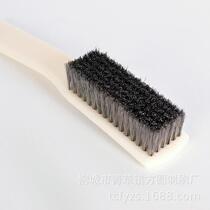 Directly supplied 96-hole stainless steel wire play brush walnut-coated slurry oiled Rudraksha play brush cleaning brush shoe brush