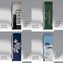 New inspirational copywriting printed shoulder portable sports ins style feather racket bag