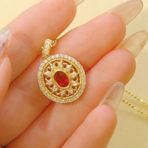 (Q Jewelry) Ruby Pendant Please refer to the live broadcast explanation