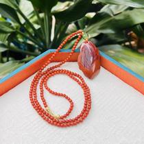 (Q Jewelry) S925 silver rough stone accompanying pendant is slightly different