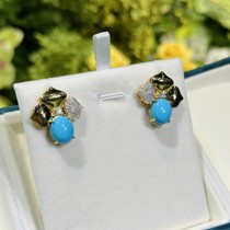 (Q Jewelry) Turquoise Earrings Slightly Different
