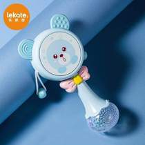 Newborn drum toy hand-cranked 1 year old 0 rattle three music 3 months - baby 6 baby educational rattle - stick