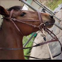 New cowhide genuine leather water rein British style equestrian water rein harness harness water rein complete set of new products