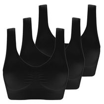 3 Pack Plus Size Back Smoothing Bra Sport Running Bra Women
