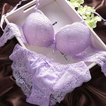 Push Up Bra Lace Bra And Panty Set Womenu2024s Embroidery