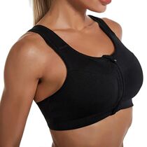 Fan Sweet Solid Color Women Sports Bras Gathered Without Ste