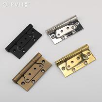 Black stainless steel bearing 4-inch mother-in-law hinge black indoor wooden door hinge loose-leaf slot-free silent single piece