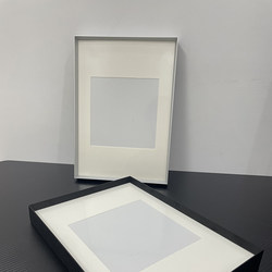Black Aluminum Alloy Simple Picture Frame Wall Hanging Decorative Painting Poster Photo Frame Display Stand A2 40X60 Beveled Edge Narrow Frame
