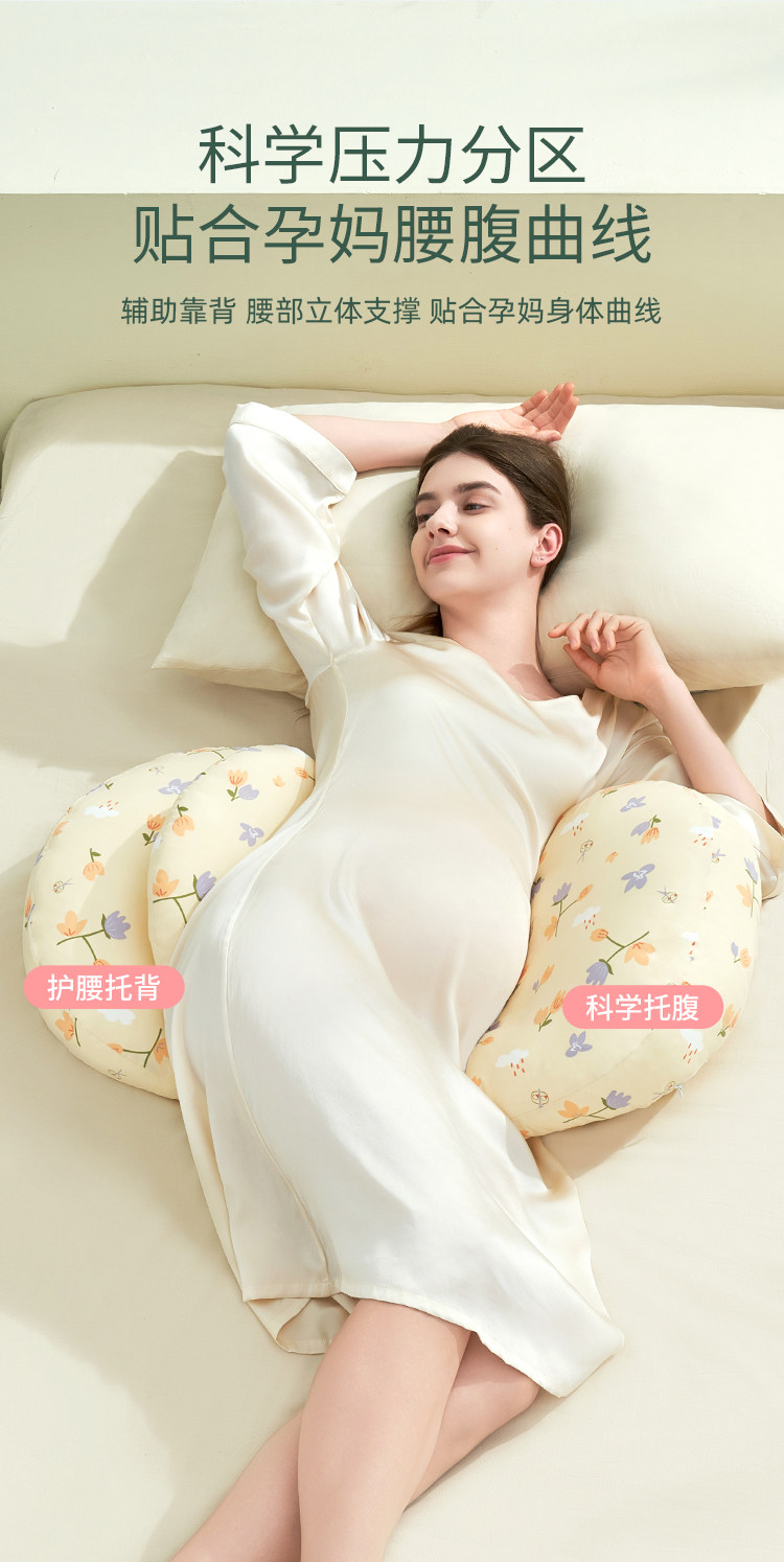 枕奥秘孕妇枕护腰侧睡枕托腹侧卧枕UH型抱枕靠枕怀孕睡觉专用神器 — 5