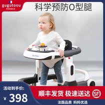Baby walker anti-o-leg 2024 new baby learns to walk with hand push step baby anti-rollover foldable
