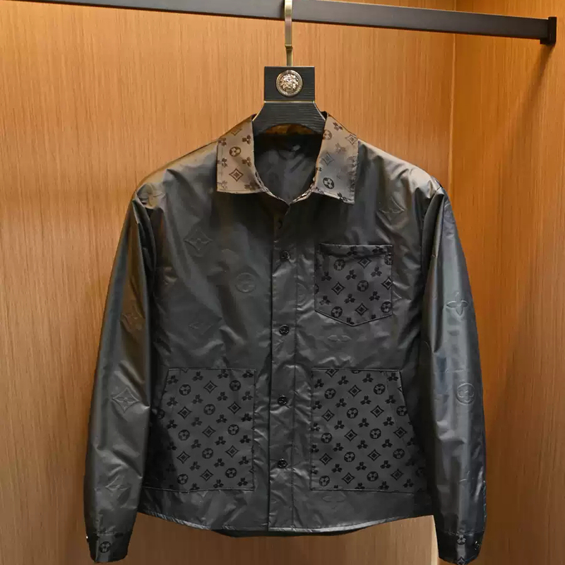 Lvаfgн Official Website European Trendy Brand Fashion Shirt Collar Jacket Men's Top Spring and Autumn Light Luxury Simple High-End