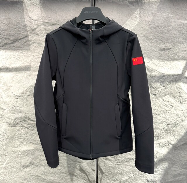 Anta National Flag Edition Champion Women's Autumn and Winter Woven Water-Repellent Fleece-Lined Sports Jacket 162540607