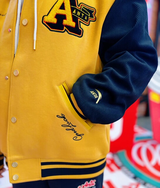 Anta Jacket Fan Zhendong's same New Year good things happen men's spring baseball uniform sports jacket 152518701S