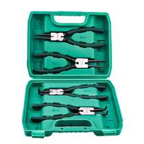 Tuosen 7-inch card yellow pliers outer-bend pliers tools retaining ring pliers 9-inch snap ring pliers set circlip pliers 4-piece set