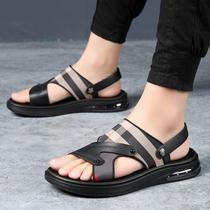 Summer 2022 new style sandals for men trendy Korean style air cushion heightening sports sandals and slippers casual breathable beach shoes for men