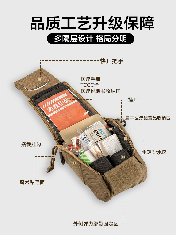 Rhino Rescue Mole Tactical First Aid Kit Outdoor Military Enthusiast Mountaineering Adventure Survival Hiking