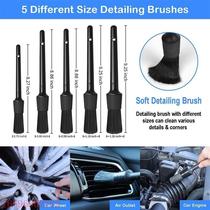 Cross-border hot selling car wash cleaning brush set 26 pieces car interior cleaning electric drill brush head detail brush set