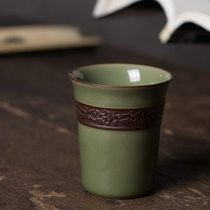 Longquan Celadon Scent Cup Ceramic Household Tea Making Cup Fair Cup Tea Divider Kung Fu Tea Cup Handmade Fair Cup
