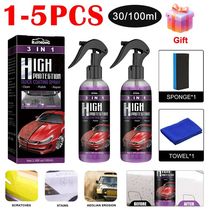 3 In 1 Car Ceramic Coating Spray 100ml Auto Nano Ceramic Coa