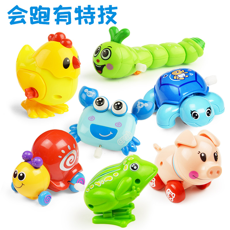 Shangjin puzzle new hand-held gift baby girl beating baby toy will run and jump frog male baby