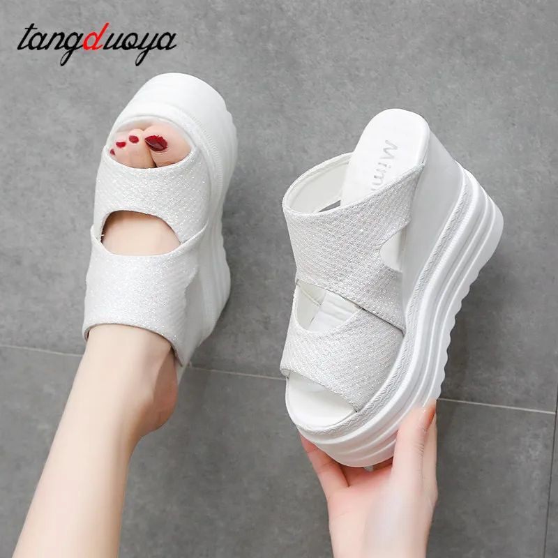 Сандалии high wedge slippers for women summer beach shoes women high OTHER