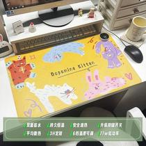 Mouse pad customized keycap office original notebook all-in-one machine wired creative sticker frosted silent work