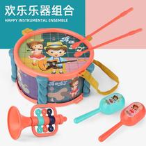 Childrens percussion musical instrument set Baby drumming sand hammer parent-child interactive toy hand clapping drum instrument