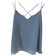 Summer sexy chiffon vest women's summer outerwear loose and thin v-neck cross inner bottoming double-layer tops for women