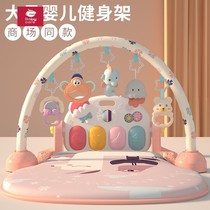 babycare pedal piano baby fitness stand newborn toddler 4 baby girl 5 lying down and playing 2 baby fitness stand