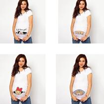 Its A Girl Maternity Plus Size Tees Tops Summer Pregnan