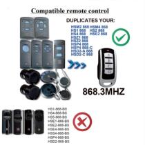 Manufacturer 868mhz metal copy garage rolling shutter retractable door RF wireless remote control copy