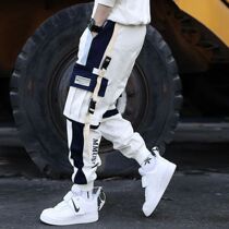 New Sreetwear Mens Multi Pockets Cargo Harem Pants Hip Hop