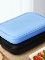 Saedro American rectangular disposable lunch box with lid take-out packaging box double-layer fast food box creative lunch box