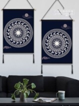 Guangxi Zhuang Characteristic Office Conference Room B&B Bronze Drum Painting Ethnic Style Wall Decoration Fabric Hanging Painting