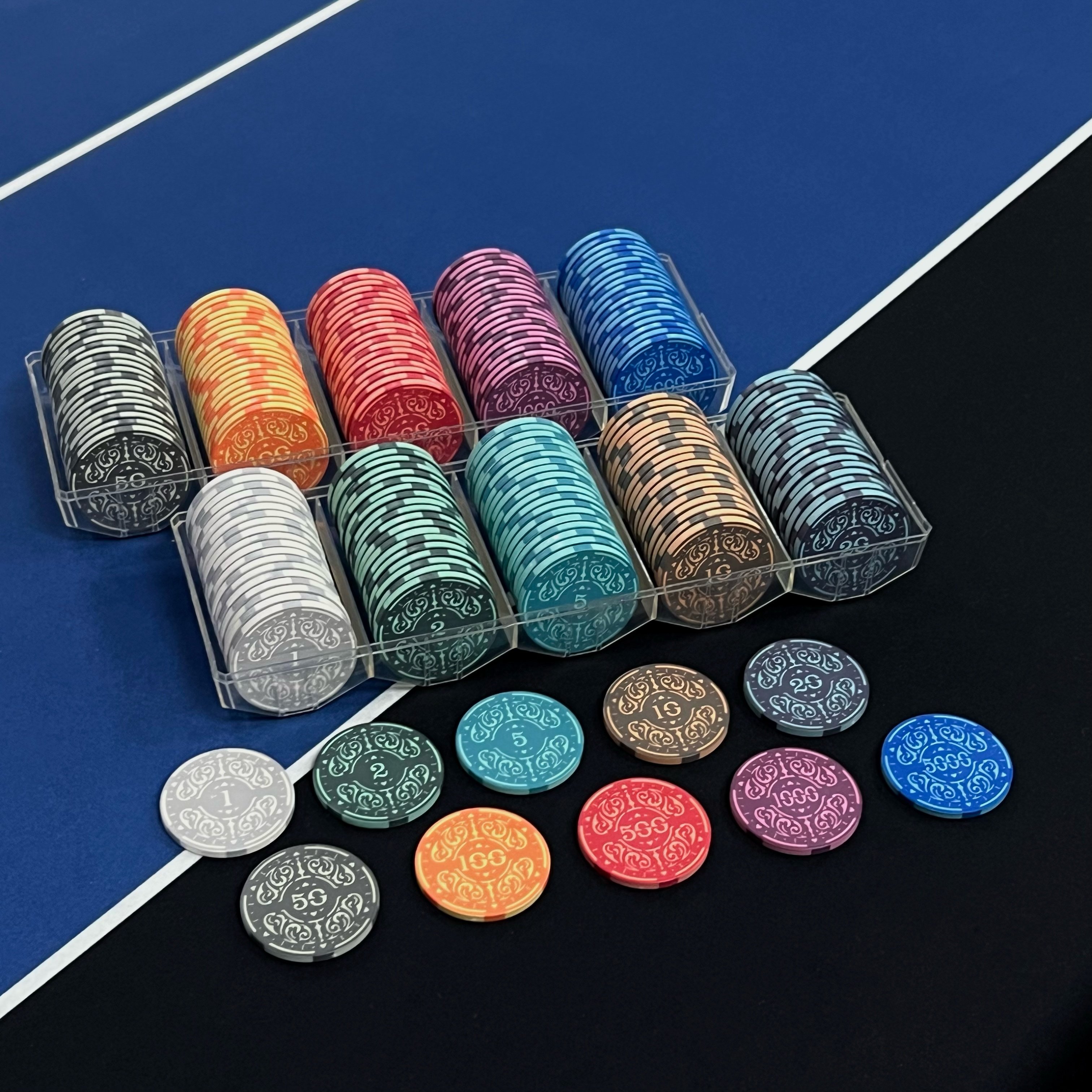 39mm现货！伯爵陶瓷筹码德州高档筹码扑克游戏娱乐筹码币可定制，收藏+娱乐两不误！-筹码-淘宝好物网