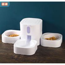 Large automatic drinking bowl pet automatic feeder cat pet bowl cat bowl pet supplies factory