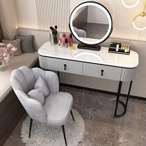 Light luxury dressing table bedroom modern simple dressing table solid wood internet celebrity ins style makeup table storage cabinet 2023