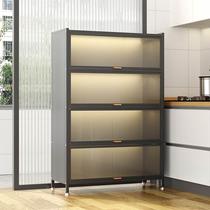 Kitchen cabinet rack floor-standing multi-layer multi-functional cabinet storage cabinet wall-mounted microwave storage cabinet miscellaneous cabinet