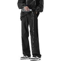 GU outdoor heavy rain level functional three-proof assault pants mens autumn trendy couple casual mountaineering workwear pants mens style