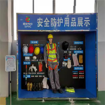 Construction site safety experience area safety experience hall construction site safety experience hall helmet impact experience equipment