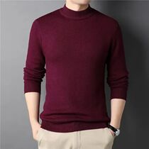 Wool 2024 Brand New Mens Cashmere Sweater Half Turtleneck M