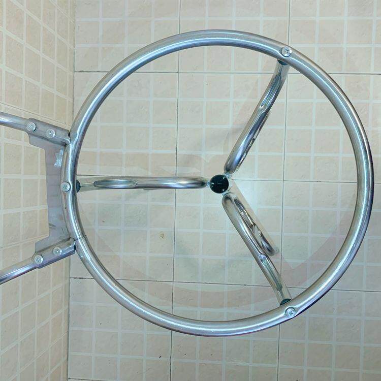 Умывальник 洗脸架子落地家用老式脸盆架农村三角老式不锈钢脸盆架