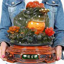 High-end Lucky Golden Toad Ornaments Large Lucky Fortune Three-legged Golden Chan Office Cashier Decoration Shop Opening