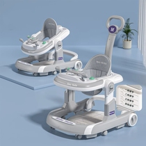 Baby walker anti-O-leg multi-functional anti-rollover childrens starter push baby walker for boys and girls